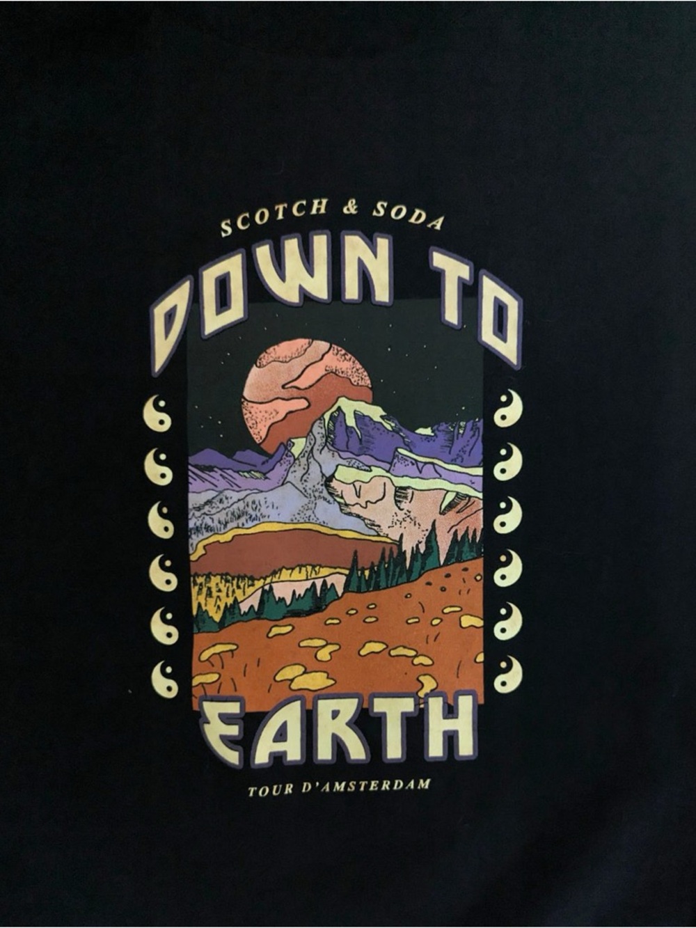 Scotch & Soda "Down to Earth" Graphic sweat shirt